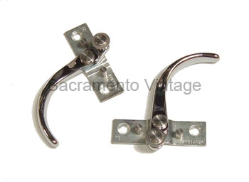 [06387] DOOR HANDLES- open / chrome 1932 - INSIDE