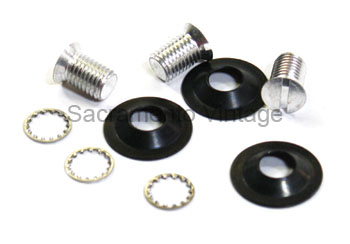 [00939-6] DOOR TO HINGE SCREW SET- 5/16-24 x 1/2" (3) W/WASHERS / CLOSED CARS 1930-34