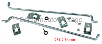 [00974-2] DOOR LATCH RODS- 1928-29 Coupes, Tudor Sedan, and 1930-31 Closed Cab Pickup