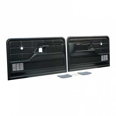 [208536] DOOR PANELS-  BLACK  LEFT & RIGHT 1973-79