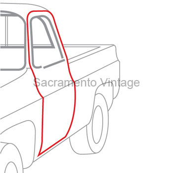 [208446] DOOR SEAL KIT F100-F800 1973-79
