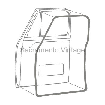 [08446-0] DOOR SEAL KIT HOLLOW CORE 1953-55