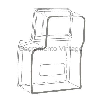 [08447-0] DOOR SEAL KIT HOLLOW CORE 1956