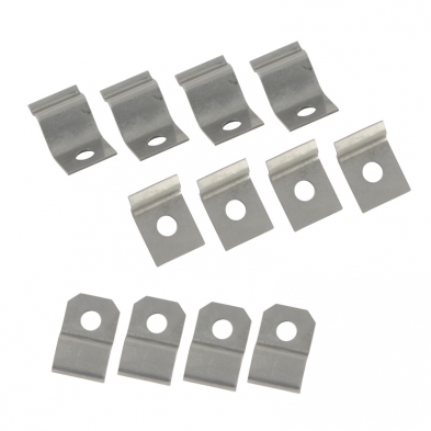 [08445-12] DOOR SEAL RETAINER CLIPS AND SCREW SET OF 12 1948-52 F1/F6