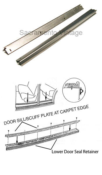 [06348] DOOR SEAL RETAINER- s/c, tudor 1941-48