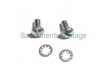 [00941-5-1] DOOR STRIKER SCREWS (2) 1931 FORDOR 1929 CABRIOLET