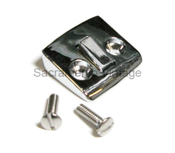[06334-5-1] DOOR STRIKER- (chrome) cpe/sedan 1941-48