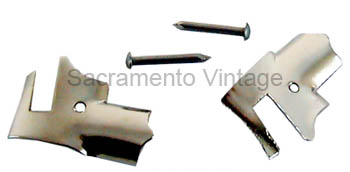 [01159-7] DRIP RAIL TIPS-REAR 2DR SEDAN 1928-31