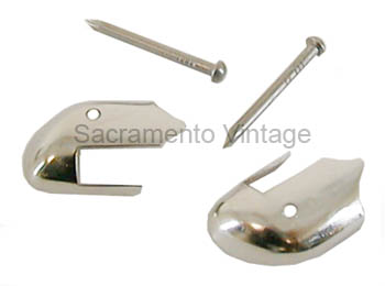 [01159-8] DRIP RAIL TIPS- REAR / BRIGGS 4 DOOR SEDAN 1928-29