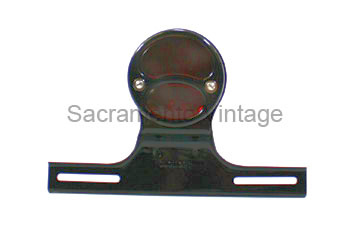 [00722-2] DRUM TAIL LAMP- LEFT / BLACK / WITH LICENSE LENS 1928-29