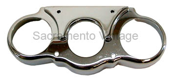 [00594-7] DUAL GAUGE BRACKET- column mount /  chrome 1928-early 31