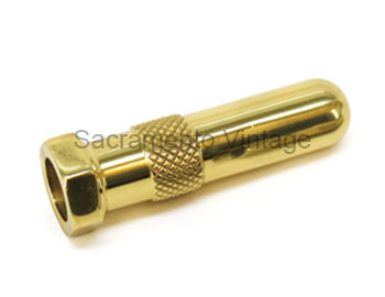 [03138-5] DUST COVER AND NUT- BRASS FOR RUBBER STEM TUBE
