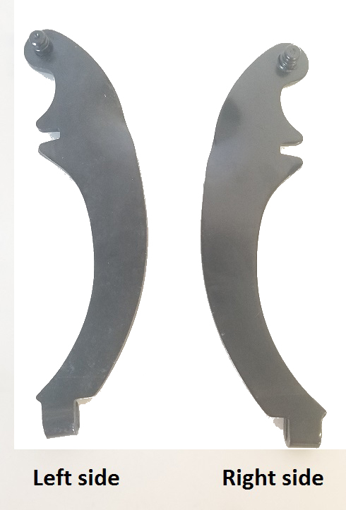 [07036-6] E-BRAKE PULL LEVERS IN DRUM- PAIR 1948-56