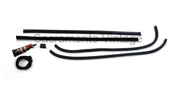 [00895-12] ECONOMY WINDOW CHANNEL KIT- FOR 1 WINDOW -- 32 INCH SIDE U-FELTS- TOP SEAL- HARDWARE
