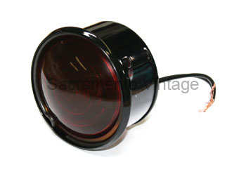 [03940] ELECTRIC TAIL LIGHT- 1919-23 LEFT DUAL FILIMENT W/ LICENSE LENS 6-V