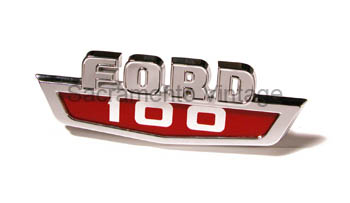 [08175-12] HOOD / FENDER EMBLEM- FORD 100 1963-66
