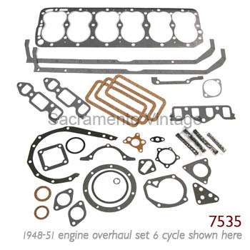 [07536] ENGINE GASKET SET 6 cyl 215- 223 1952-64