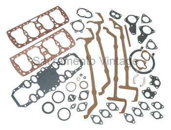 [05346] ENGINE GASKET SET- 1932-37 COPPER 21 STUD - OVERHAUL SET 3-1/16 BORE