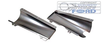 [00189] ENGINE SPLASH PANS 1928-31 PLAIN STEEL - BETWEEN FRAME AND ENGINE
