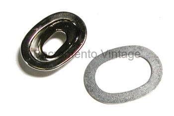 [00987] ESCUTCHEON- DOOR HANDLE / STANDARD / NICKLE  1928-31