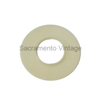 [498553] ESCUTCHEON PLATE- CAR 1951-62 WHITE PLASTIC- fits under handle