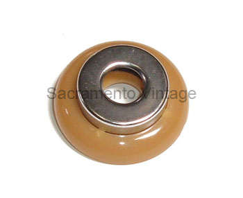 [06384-19] ESCUTCHEON PLATE- butterscotch 1942