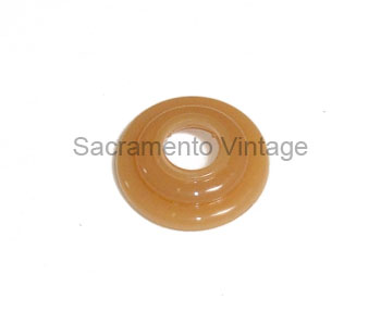 [06384-14] ESCUTCHEON PLATE- yellow/brown 1939
