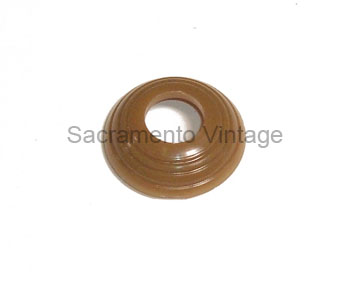 [06384-12] ESCUTCHEON PLATE- yellow/brown dlx 1937