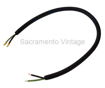 [00733-2] EXTENSION WIRES FOR DRUM LAMP 1928 2 WIRES W/ 4 BULLETS INSTALLED/LOOM