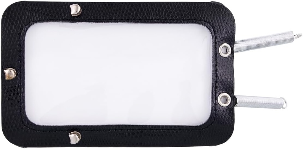 [497219] EZ-ON SPRING STYLE VINTAGE REGISTRATION HOLDER- STEERING COLUMN MOUNT / BLACK