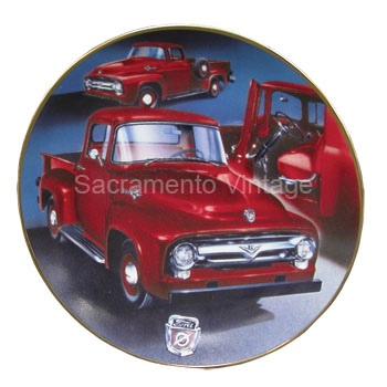 [02079-10] FORD F100 PICKUP TRUCK COLLECTOR PLATE 8" DIAMETER - NOT FOR FOOD USE
