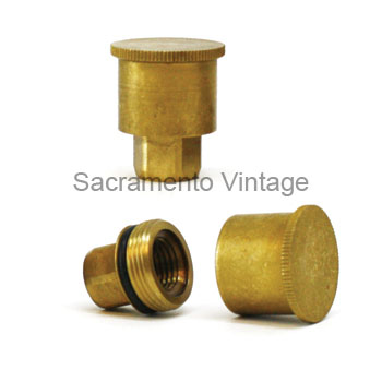 [03691] FAN GREASE CUP- BRASS  1909-21 -FEMALE THREAD-