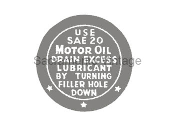 [05781-2] FAN HUB DECAL 1942-48  1-3/4 diameter