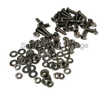 [08120-4] FENDER BOLTS REAR- plain/button 1953-56