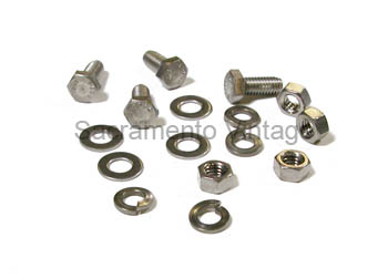 [08115-6] FENDER BRACE BOLTS FRONT plain hex 53-56