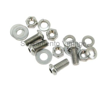 [08121-4] FENDER BRACE BOLTS- (r) pol/button 53-56