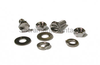[08121-6] FENDER BRACE BOLTS  polished hex 1953-56