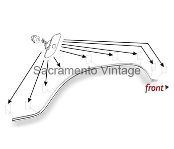 [201014] FENDER MOLDING RH RACE TRACK 1973-79