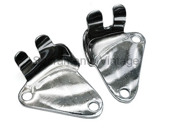 [08127-3] FENDER SUPPORT ROD BRACKETS 1953-56 DIE STAMPED POLISHED S/S