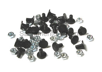 [08120-24] FENDER TO BEDSIDE BOLT- plain (24) WITH NUTS