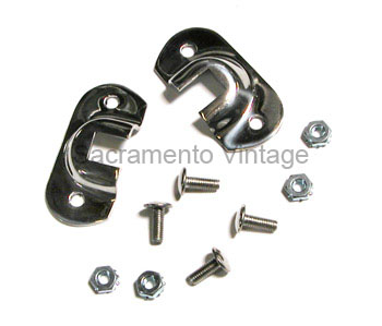 [00423-3] RADIATOR SUPPORT ROD FIREWALL BRACKETS- stainless 1928-34