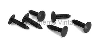 [08102-1] FIREWALL CLIP- black plastic (6) 1948-66