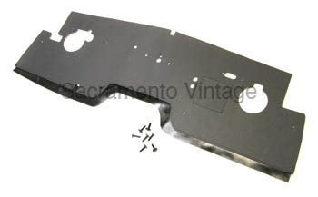 [498105] FIREWALL INSULATOR- ABS W/ PAD / CAR WITH ROUND TRANSMISSION HUMP  1949-51