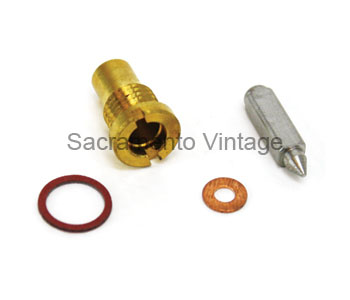 [03753-1] FLOAT VALVE- KINGSTON L4 1912-27 STEEL TIP NEEDLE AND SEAT STYLE
