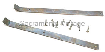 [00913-2] FLOORBOARD BRACES- 2 pcs steel w/ rivets 1928-31