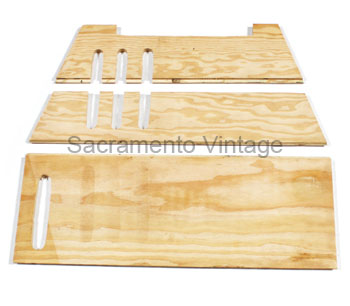[04220] FLOORBOARDS- FRONT 1915-25 OPEN ROADSTER - TOURING 3 PCS