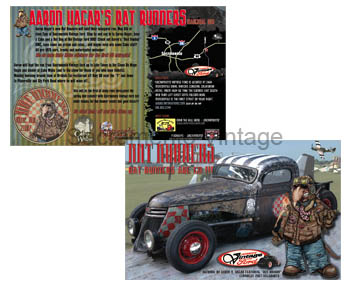 [02860-10] FLYER- AARON HAGAR RAT RUNNER GARAGE INAUGURAL RUN  W/ RED VOODOO GMC