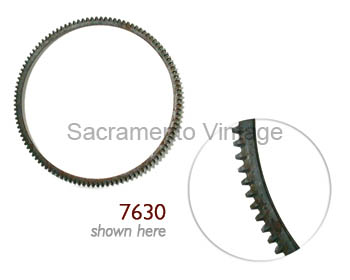 [07631] FLYWHEEL RING GEAR (146T) 1952-64 MANUAL 215-223-239-272-292