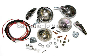 [497890] FOG LAMPS- CLEAR 6 VOLT 1949-50 CAR