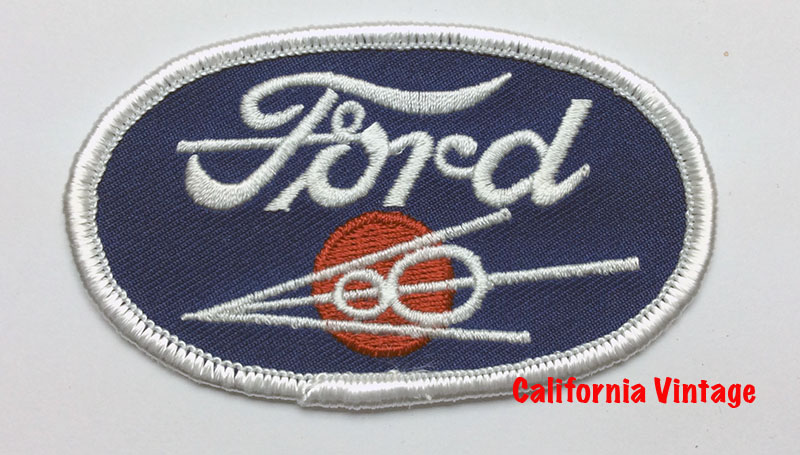 [PATCH-FORD V8] FORD LAZY V8 EMBROIDERED PATCH 3 INCHES ACROSS